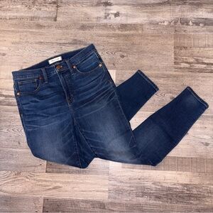 Madewell Skinny 9 inch High rise Size 28 Dark Blue Denim Jeans
